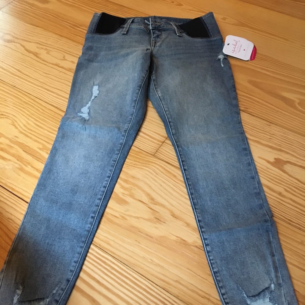 NWT size 00 maternity ankle jeans